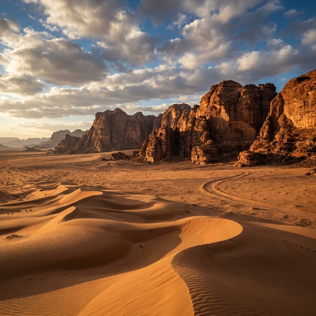 Expansive desert landscape representing vast potential